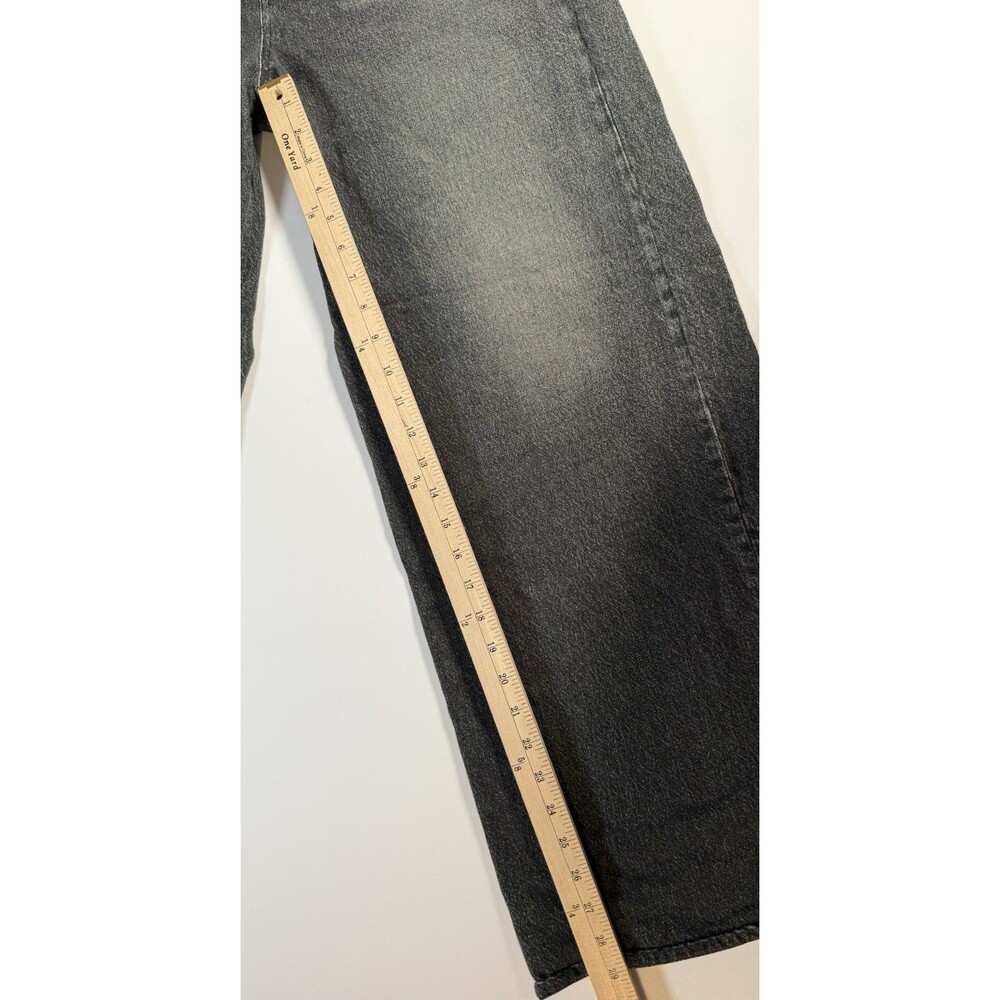 Rag & Bone Miramar Jeans 31 Wide Leg Gray Cotton Terry Sweatpant Denim Look - Picture 6 of 8